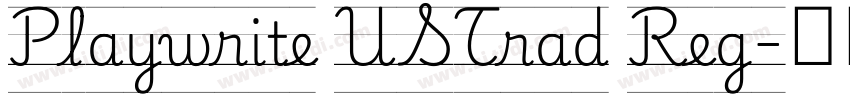 Playwrite USTrad Reg字体转换